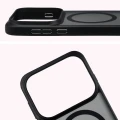 Etui z pierścieniem magnetycznym Bizon Case MatteO do OPPO Find X10 Pro Max, przydymione-czarne (4/7)