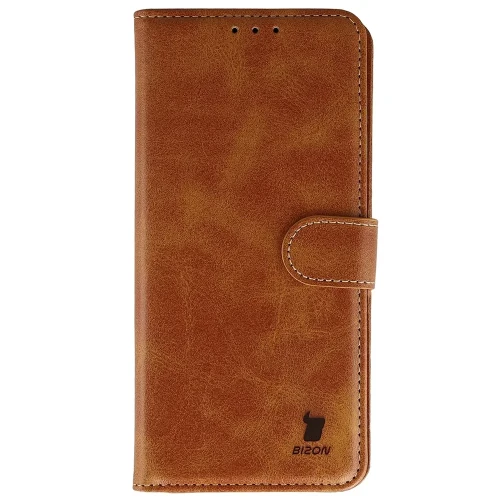 Etui z klapką Bizon Case Pocket do Galaxy A18 / A17, brązowe (2/6)