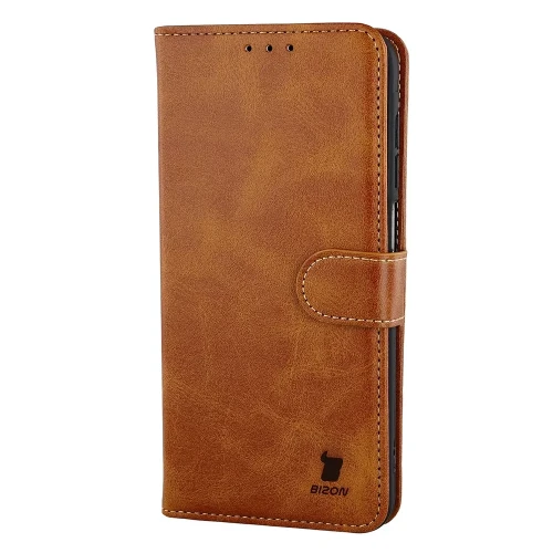 Etui z klapką Bizon Case Pocket do Galaxy A18 / A17, brązowe (3/6)