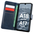 Etui z klapką Bizon Case Pocket do Galaxy A18 / A17, granatowe (1/6)