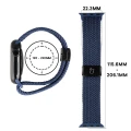Nylonowy pasek do zegarka Bizon Strap Watch Trenza do Apple Watch 38/40/41/42 mm, granatowy (2/3)