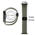 Nylonowy pasek do zegarka Bizon Strap Watch Trenza do Apple Watch 38/40/41/42 mm, ciemnozielony (2/3)