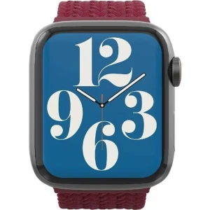 Pasek Zagg Gear4 Braided Watch Band do Apple Watch 44/45/46/49 mm rozmiar S, ciemnoczerwony