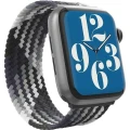 Pasek Zagg Gear4 Braided Watch Band do Apple Watch 38/40/41/42 mm rozmiar M, szaro-biały (1/3)