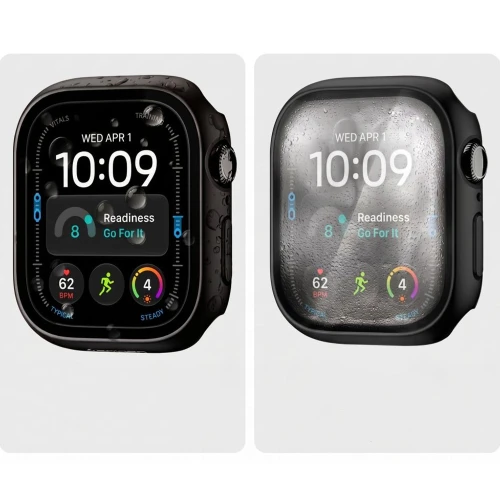Etui + szkło prywatyzujące Tech-Protect Defense Privacy do Apple Watch Ultra 4 49mm / 3 49mm / 2 49mm / 1 49mm, czarne (3/9)
