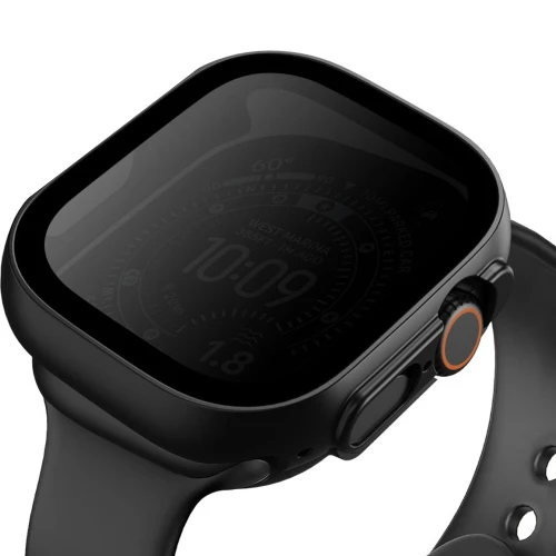 Etui + szkło prywatyzujące Tech-Protect Defense Privacy do Apple Watch Ultra 4 49mm / 3 49mm / 2 49mm / 1 49mm, czarne (5/9)