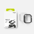 Etui Ringke Slim do Apple Watch Series 12 46mm, 2 sztuki, przezroczyste, czarne matowe (6/6)