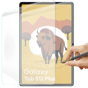 Folia imitująca papier Bizon Tab Film Papirus Duo do Galaxy Tab S12 Plus, 2 sztuki