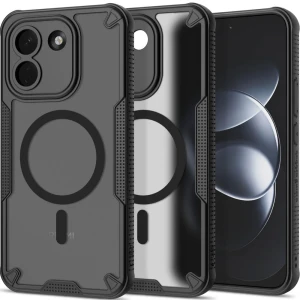 Etui Tech-Protect Rugged Shield do MagSafe do Xiaomi Redmi Note 17 Pro Max 5G, przydymiono-czarne