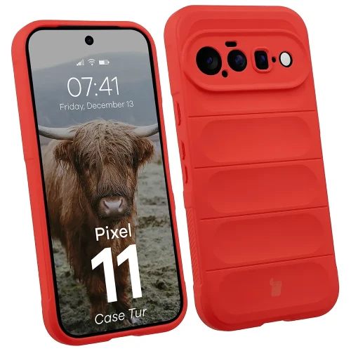 Pancerne etui Bizon Case Tur do Google Pixel 11, czerwone (1/8)