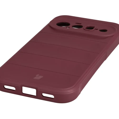 Pancerne etui Bizon Case Tur do Google Pixel 11, burgundowe (3/8)