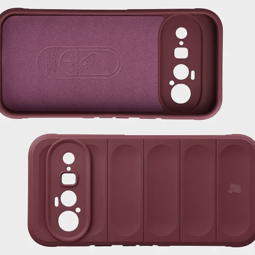 Pancerne etui Bizon Case Tur do Google Pixel 11, burgundowe (6/8)