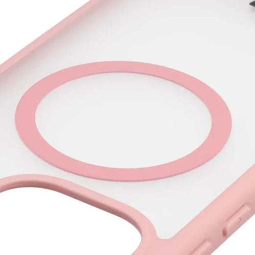 Etui z pierścieniem magnetycznym + szkło hartowane Bizon MatteO Pack do Xiaomi Redmi Note 17 Pro 5G, przydymione-jasnoróżowe (4/9)