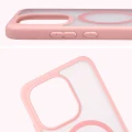 Etui z pierścieniem magnetycznym + szkło hartowane Bizon MatteO Pack do Xiaomi Redmi Note 17 Pro 5G, przydymione-jasnoróżowe (5/9)