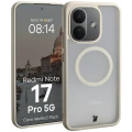 Etui z pierścieniem magnetycznym + szkło hartowane Bizon MatteO Pack do Xiaomi Redmi Note 17 Pro 5G, przydymione-beżowe (3/9)