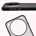 Etui + szkło hartowane Bizon Angelo Pack do Vivo X500 Pro, przydymione z czarną ramką (4/8)