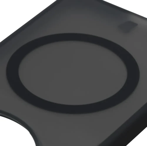 Etui z pierścieniem magnetycznym Bizon Case MatteO do Vivo X500 Pro, przydymione-czarne (3/7)