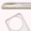 Etui z pierścieniem magnetycznym Bizon Case MatteO do Vivo X500 Pro, przydymione-beżowe (4/7)