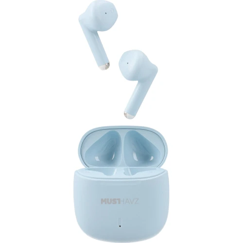 Bezprzewodowe słuchawki douszne Musthavz True Wireless Earphone Lite, Bluetooth 5.4, niebieskie (1/5)
