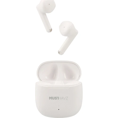 Bezprzewodowe słuchawki douszne Musthavz True Wireless Earphone Lite, Bluetooth 5.4, białe (1/5)