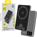 Magnetyczny powerbank indukcyjny do MagSafe 3 w 1 Blavec BJ-03 Ultra Slim 5 000 mAh, 22,5W, USB-C, szary (1/18)