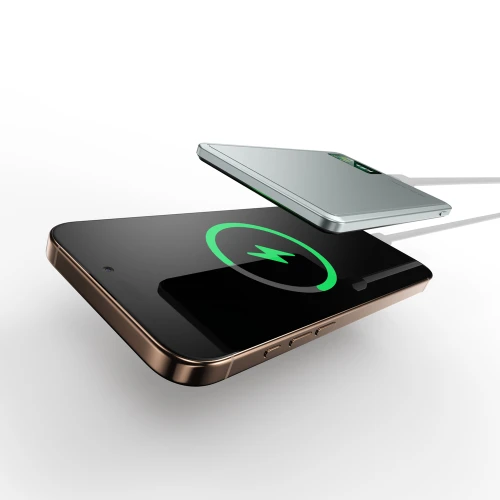 Magnetyczny powerbank indukcyjny do MagSafe 3 w 1 Blavec BJ-03 Ultra Slim 5 000 mAh, 22,5W, USB-C, szary (5/18)
