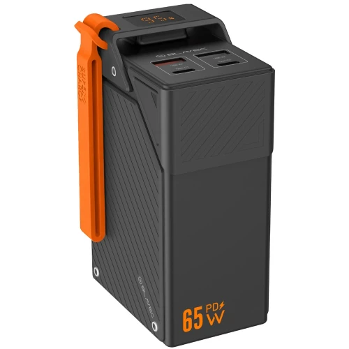 Powerbank Blavec BJ-50 Tytan 30 000 mAh, 65W, 2x USB-C, 2x USB-A, + kabel USB-C, czarny (2/8)