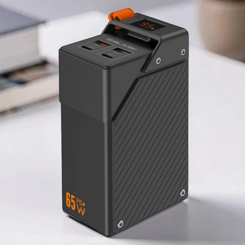 Powerbank Blavec BJ-50 Tytan 30 000 mAh, 65W, 2x USB-C, 2x USB-A, + kabel USB-C, czarny (5/8)