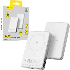 Magnetyczny powerbank indukcyjny do MagSafe Blavec BJ-05 Ultra Fast 10 000 mAh, Qi2.2 25W, USB-C PD 45W, biały