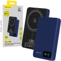Magnetyczny powerbank indukcyjny do MagSafe 3 w 1 Blavec BJ-03 Slim 10 000 mAh, 22,5W, USB-C, granatowy (1/6)