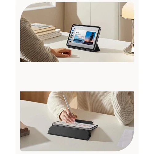 Etui ESR Rebound Magnetic doApple iPad Mini 8 2026, czarne (7/8)