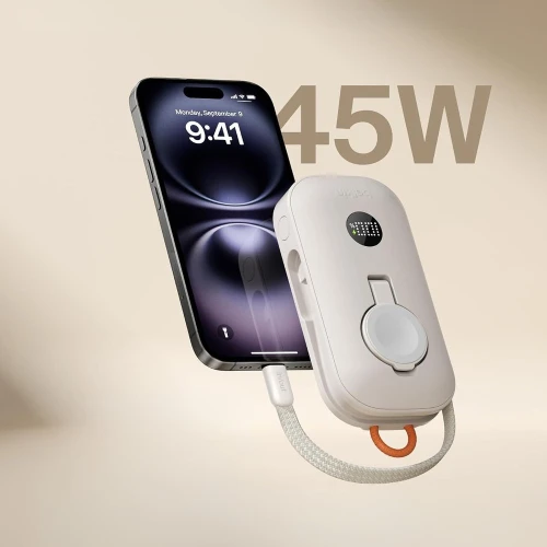 Bateria Belkin BoostCharge Pro Power Bank 10K 45W 10000 mAh do Apple Watch z kablem USB-C PD, czarna (10/15)