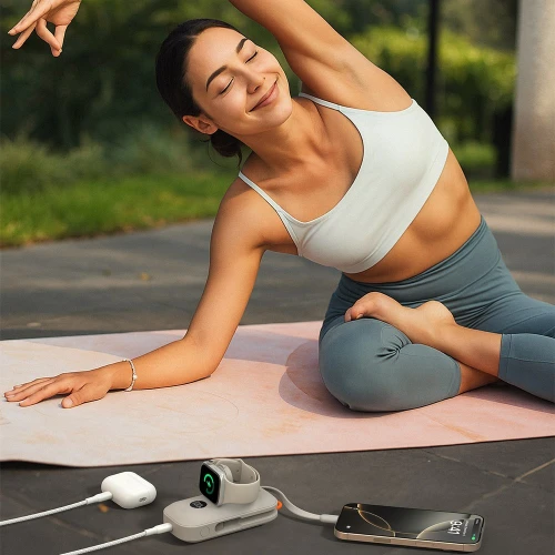 Bateria Belkin BoostCharge Pro Power Bank 10K 45W 10000 mAh do Apple Watch z kablem USB-C PD, czarna (14/15)