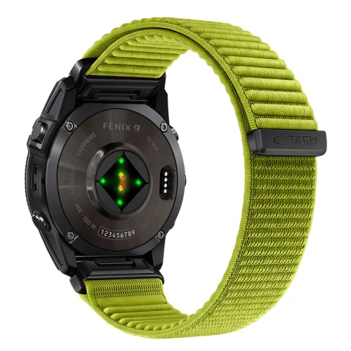 Pasek Tech-Protect NylonLoop do QuickFit 22 mm, limonkowy (1/9)