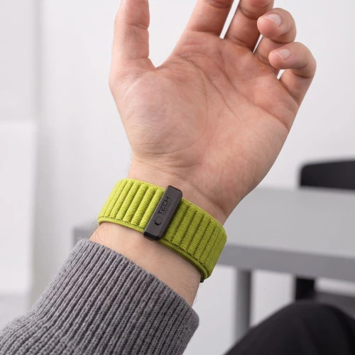 Pasek Tech-Protect NylonLoop do QuickFit 22 mm, limonkowy (5/9)