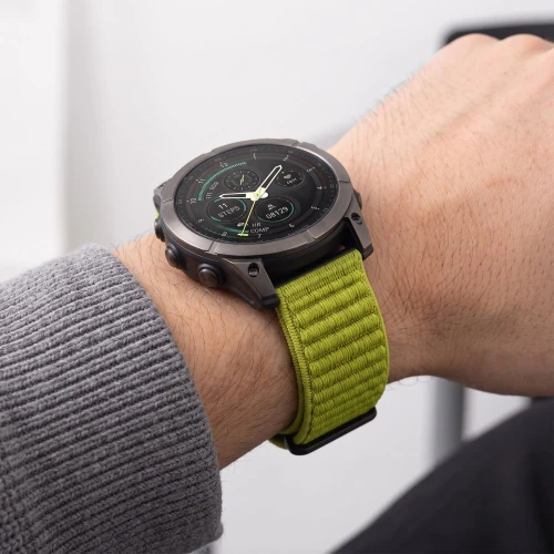 Pasek Tech-Protect NylonLoop do QuickFit 22 mm, limonkowy (7/9)