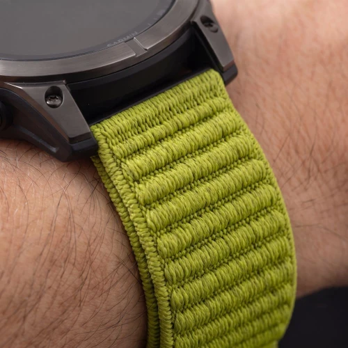 Pasek Tech-Protect NylonLoop do QuickFit 22 mm, limonkowy (8/9)