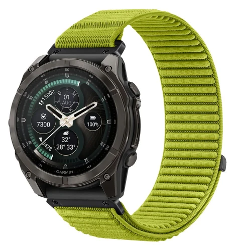 Pasek Tech-Protect NylonLoop do QuickFit 22 mm, limonkowy (9/9)