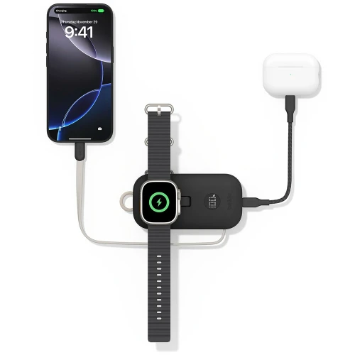 Bateria Belkin BoostCharge Pro Power Bank 10K 45W 10000 mAh do Apple Watch z kablem USB-C PD, czarny (6/15)