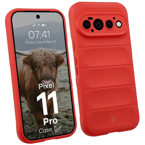 Pancerne etui Bizon Case Tur do Google Pixel 11 Pro, czerwone (1/8)