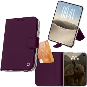 Etui z klapką Dux Ducis Skin Pro do iPhone Duo, burgundowe