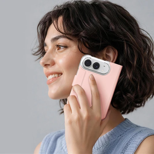 Etui z klapką Dux Ducis Skin Pro do iPhone Duo, różowozłote (11/11)
