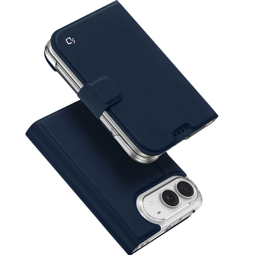 Etui z klapką Dux Ducis Skin Pro do iPhone Duo, granatowe (4/11)