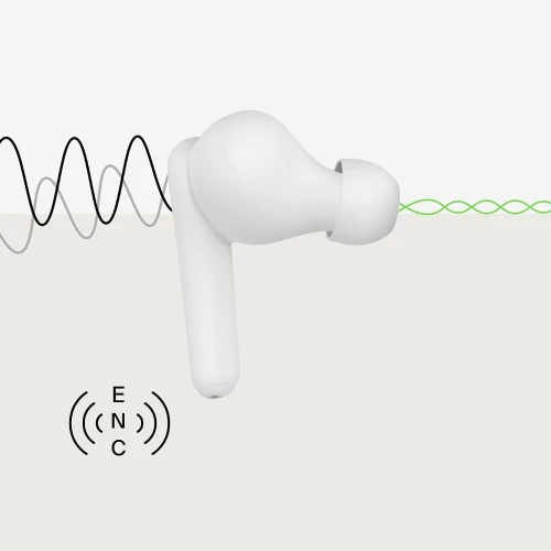 Słuchawki douszne bezprzewodowe z mikrofonem Belkin SoundForm Rhythm, białe (7/14)