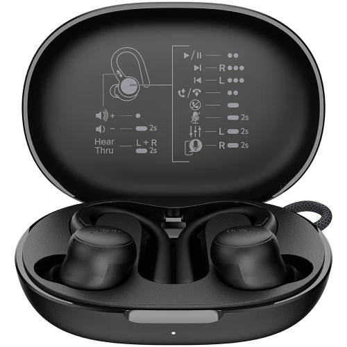 Słuchawki douszne bezprzewodowe z mikrofonem Belkin SoundForm ActiveFit IP54 z zaczepami, czarne (3/13)