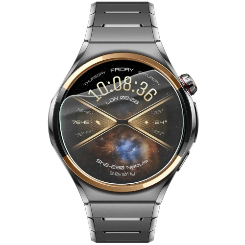 Folia ochronna na ekran zegarka Bizon Watch Film HydroFlex do Huawei Watch 6 Pro 46 mm, 3 sztuki (2/5)