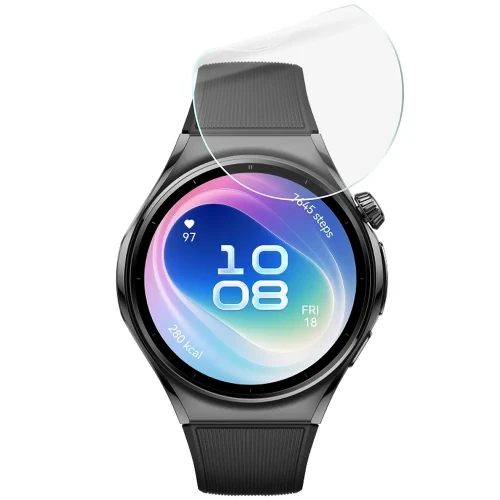 Folia ochronna na ekran zegarka Bizon Watch Film HydroFlex do Huawei Watch 6 46 mm, 3 sztuki (5/5)