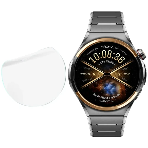 Folia ochronna na ekran zegarka Bizon Watch Film HydroFlex do Huawei Watch 6 Pro 46 mm, 6 sztuk (4/5)