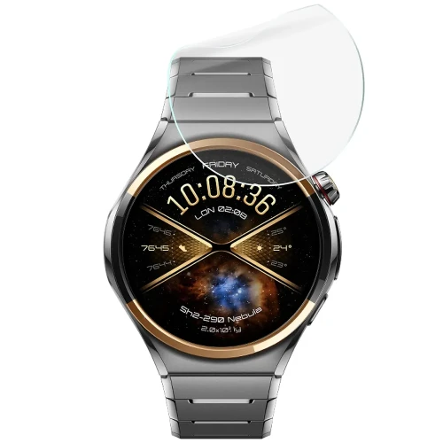 Folia ochronna na ekran zegarka Bizon Watch Film HydroFlex do Huawei Watch 6 Pro 46 mm, 6 sztuk (5/5)