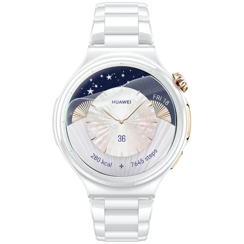 Folia ochronna na ekran zegarka Bizon Watch Film HydroFlex do Huawei Watch 6 Pro 43 mm, 6 sztuk (2/5)